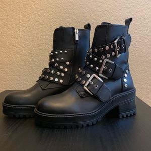 Zara Leather Ankle Boots